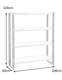 Halmar regał BOLIVAR REG1 MDF okleinowany dąb złoty /stal malowana proszkowo czarny 100x30 Halmar regał BOLIVAR REG1 MDF okleinowany dąb złoty /stal malowana proszkowo czarny 100x30