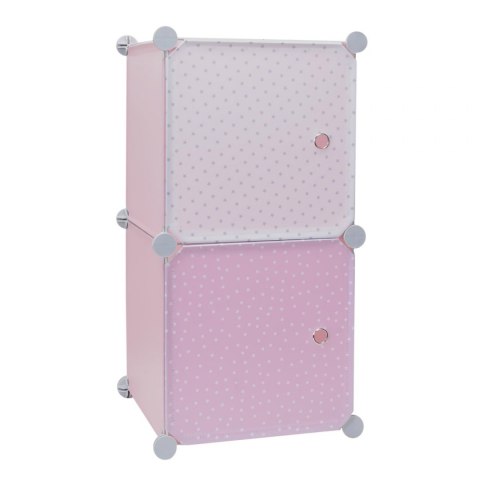 Intesi Modularny regał Cubes 2 do pokoju dziecka różowy Intesi Modularny regał Cubes 2 do pokoju dziecka różowy