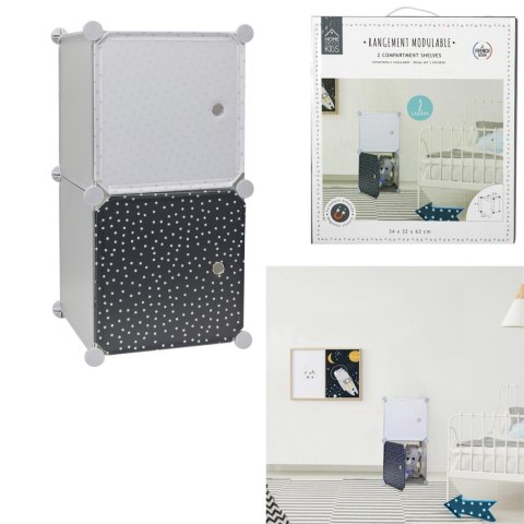 Intesi Modularny regał Cubes 2 do pokoju dziecka szary Intesi Modularny regał Cubes 2 do pokoju dziecka szary