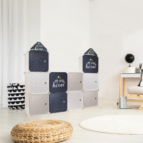 Intesi Modularny regał Cubes 2 do pokoju dziecka szary Intesi Modularny regał Cubes 2 do pokoju dziecka szary