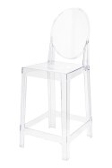 King Home Hoker Krzesło barowe VICTORIA 65 cm transparentne tworzywo szt. lekkie i wytrzymałe jednocześnie wygodne sztaplowanie King Home Hoker Krzesło barowe VICTORIA 65 cm transparentne tworzywo szt. lekkie i wytrzymałe jednocześnie wygodne sztaplowanie