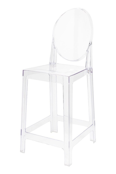 King Home Hoker Krzesło barowe VICTORIA 65 cm transparentne tworzywo szt. lekkie i wytrzymałe jednocześnie wygodne sztaplowanie King Home Hoker Krzesło barowe VICTORIA 65 cm transparentne tworzywo szt. lekkie i wytrzymałe jednocześnie wygodne sztaplowanie