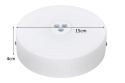 King Home Podsufitka Rozeta do lampy FI 15cm biała 3 - metal King Home Podsufitka Rozeta do lampy FI 15cm biała 3 - metal