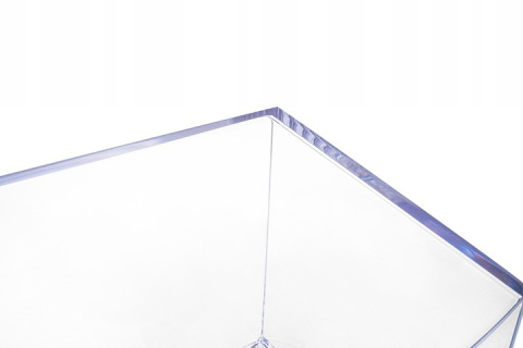 King Home Stolik VISION transparentny - poliwęglan z półką na drobiazgi 40x34,5 lekki i wytrzymały King Home Stolik VISION transparentny - poliwęglan z półką na drobiazgi 40x34,5 lekki i wytrzymały