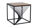 SIGNAL ŁAWA ORION KWADRATOWA MDF + OKLEINA DĄB / STELAŻ METAL CZARNY 55X55 SIGNAL ŁAWA ORION KWADRATOWA MDF + OKLEINA DĄB / STELAŻ METAL CZARNY 55X55
