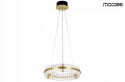 MOOSEE lampa wisząca SATURNUS 70 złota - LED szkło kryształowe klasa K5 konstrukcja stal szczotkowana MOOSEE lampa wisząca SATURNUS 70 złota - LED szkło kryształowe klasa K5 konstrukcja stal szczotkowana