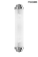 Moosee MOOSEE Kinkiet lampa ścienna COLUMN 65 srebrna stal chromowana szklane klosze 2xE14 do domu hotelu restauracji Moosee MOOSEE Kinkiet lampa ścienna COLUMN 65 srebrna stal chromowana szklane klosze 2xE14 do domu hotelu restauracji