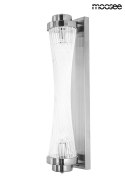 Moosee MOOSEE Kinkiet lampa ścienna COLUMN 65 srebrna stal chromowana szklane klosze 2xE14 do domu hotelu restauracji Moosee MOOSEE Kinkiet lampa ścienna COLUMN 65 srebrna stal chromowana szklane klosze 2xE14 do domu hotelu restauracji