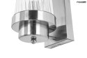Moosee MOOSEE Kinkiet lampa ścienna COLUMN 65 srebrna stal chromowana szklane klosze 2xE14 do domu hotelu restauracji Moosee MOOSEE Kinkiet lampa ścienna COLUMN 65 srebrna stal chromowana szklane klosze 2xE14 do domu hotelu restauracji