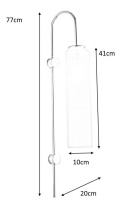 Moosee MOOSEE Kinkiet lampa ścienna SLACK metalowa złota / szklany klosz zielony w kształcie cylindra E27 Moosee MOOSEE Kinkiet lampa ścienna SLACK metalowa złota / szklany klosz zielony w kształcie cylindra E27