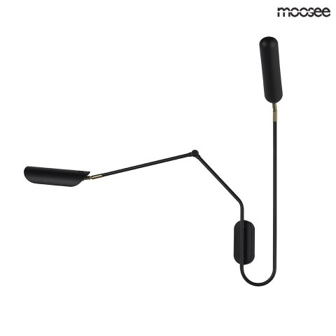 KINKIET LAMPA ŚCIENNA TENTA Moosee MOOSEE CZARNA mat METALOWA 1xE27 1xG9 JEDNO Z RAMION REGULOWANE KINKIET LAMPA ŚCIENNA TENTA Moosee MOOSEE CZARNA mat METALOWA 1xE27 1xG9 JEDNO Z RAMION REGULOWANE
