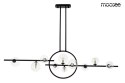 MOOSEE lampa wisząca ALURE LINE TWIN 120 czarna metalowa LED + 10xG9 połączenie szklanych kloszy 10xG9 i świecącej obręczy LED MOOSEE lampa wisząca ALURE LINE TWIN 120 czarna metalowa LED + 10xG9 połączenie szklanych kloszy 10xG9 i świecącej obręczy LED