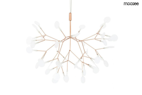 Moosee MOOSEE lampa wisząca LED FLORA 50 stal szczotkowana miedziana inspirowana roślinnością Moosee MOOSEE lampa wisząca LED FLORA 50 stal szczotkowana miedziana inspirowana roślinnością