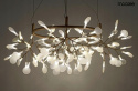 MOOSEE lampa wisząca LED FLORA 80 złota stal szczotkowana inspirowana roślinnością gałązki zakończone ledowym źródłem światła MOOSEE lampa wisząca LED FLORA 80 złota stal szczotkowana inspirowana roślinnością gałązki zakończone ledowym źródłem światła