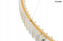 Moosee MOOSEE lampa wisząca LED LIBERTY 100 złota metal szkło kryształowe przezroczyste