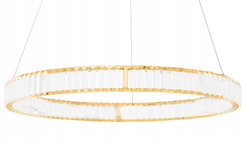 Moosee MOOSEE lampa wisząca LED LIBERTY 100 złota metal szkło kryształowe przezroczyste Moosee MOOSEE lampa wisząca LED LIBERTY 100 złota metal szkło kryształowe przezroczyste