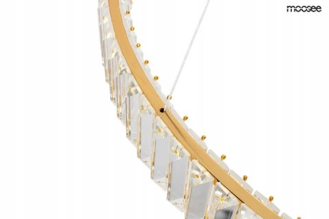 LAMPA WISZĄCA LED LIBERTY 40 ZŁOTA metal szkło kryształowe PRZEZROCZYSTY Moosee MOOSEE możliwość regulacji wysokości LAMPA WISZĄCA LED LIBERTY 40 ZŁOTA metal szkło kryształowe PRZEZROCZYSTY Moosee MOOSEE możliwość regulacji wysokości