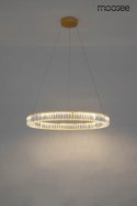 LAMPA WISZĄCA LED LIBERTY 40 ZŁOTA metal szkło kryształowe PRZEZROCZYSTY Moosee MOOSEE możliwość regulacji wysokości