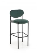 HOKER KRZESŁO BAROWE H108 tapicerka CIEMNY ZIELONY VELVET HALMAR STELAŻ STAL malowana proszkowo CZARNY do kuchni do lokalu HOKER KRZESŁO BAROWE H108 tapicerka CIEMNY ZIELONY VELVET HALMAR STELAŻ STAL malowana proszkowo CZARNY do kuchni do lokalu