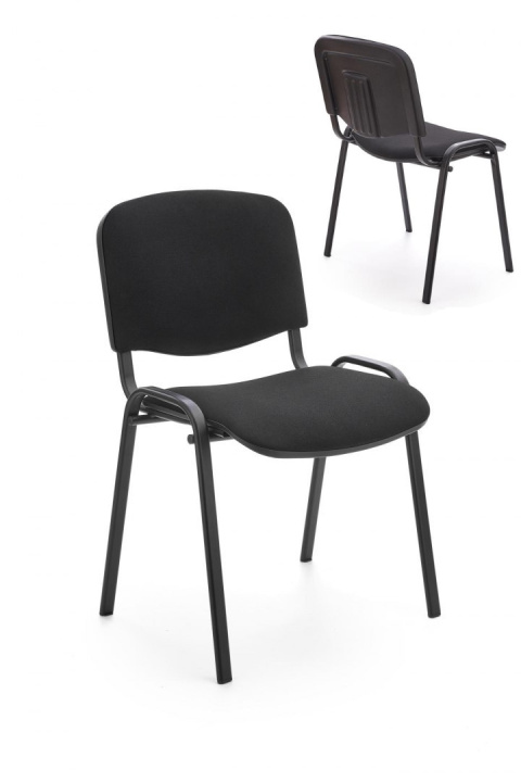 Halmar ISO krzesło, czarny, OBAN EF019 krzesło konferencyjne sztaplowanie materiał: stal lakierowana proszkowo / tkanina Halmar ISO krzesło, czarny, OBAN EF019 krzesło konferencyjne sztaplowanie materiał: stal lakierowana proszkowo / tkanina