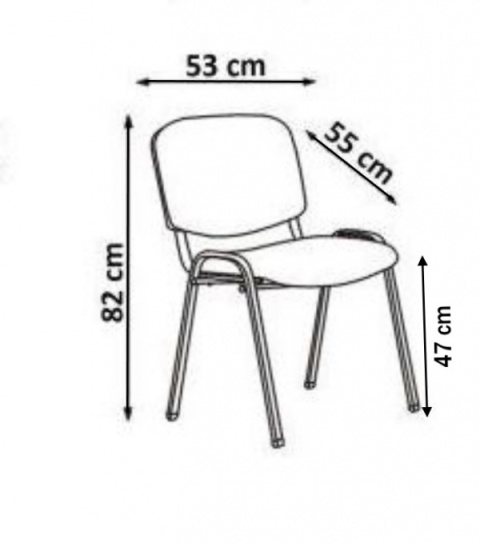 Halmar ISO krzesło, czarny, OBAN EF019 krzesło konferencyjne sztaplowanie materiał: stal lakierowana proszkowo / tkanina Halmar ISO krzesło, czarny, OBAN EF019 krzesło konferencyjne sztaplowanie materiał: stal lakierowana proszkowo / tkanina