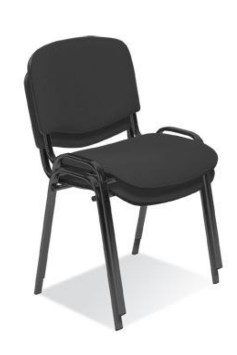 Halmar ISO krzesło, czarny, OBAN EF019 krzesło konferencyjne sztaplowanie materiał: stal lakierowana proszkowo / tkanina Halmar ISO krzesło, czarny, OBAN EF019 krzesło konferencyjne sztaplowanie materiał: stal lakierowana proszkowo / tkanina