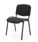 Halmar ISO krzesło, czarny, OBAN EF019 krzesło konferencyjne sztaplowanie materiał: stal lakierowana proszkowo / tkanina Halmar ISO krzesło, czarny, OBAN EF019 krzesło konferencyjne sztaplowanie materiał: stal lakierowana proszkowo / tkanina
