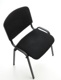 Halmar ISO krzesło, czarny, OBAN EF019 krzesło konferencyjne sztaplowanie materiał: stal lakierowana proszkowo / tkanina Halmar ISO krzesło, czarny, OBAN EF019 krzesło konferencyjne sztaplowanie materiał: stal lakierowana proszkowo / tkanina