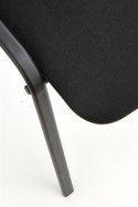 Halmar ISO krzesło, czarny, OBAN EF019 krzesło konferencyjne sztaplowanie materiał: stal lakierowana proszkowo / tkanina Halmar ISO krzesło, czarny, OBAN EF019 krzesło konferencyjne sztaplowanie materiał: stal lakierowana proszkowo / tkanina