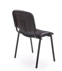 Halmar ISO krzesło, czarny, OBAN EF019 krzesło konferencyjne sztaplowanie materiał: stal lakierowana proszkowo / tkanina Halmar ISO krzesło, czarny, OBAN EF019 krzesło konferencyjne sztaplowanie materiał: stal lakierowana proszkowo / tkanina