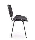 Halmar ISO krzesło, czarny, OBAN EF019 krzesło konferencyjne sztaplowanie materiał: stal lakierowana proszkowo / tkanina