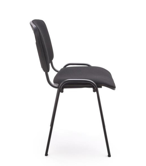 Halmar ISO krzesło, czarny, OBAN EF019 krzesło konferencyjne sztaplowanie materiał: stal lakierowana proszkowo / tkanina Halmar ISO krzesło, czarny, OBAN EF019 krzesło konferencyjne sztaplowanie materiał: stal lakierowana proszkowo / tkanina