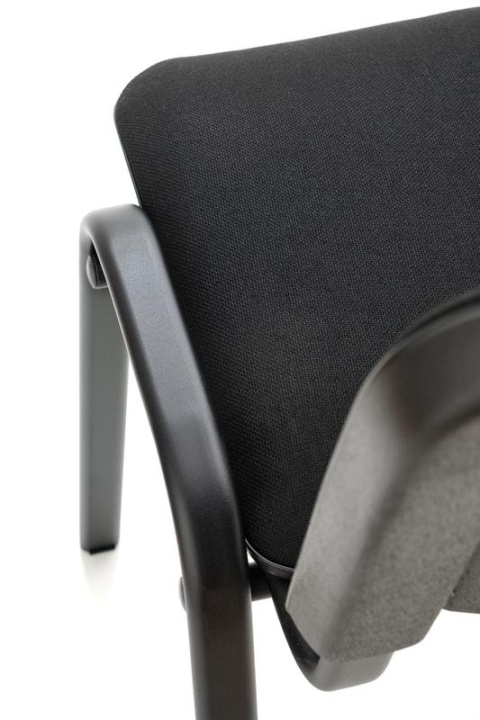 Halmar ISO krzesło, czarny, OBAN EF019 krzesło konferencyjne sztaplowanie materiał: stal lakierowana proszkowo / tkanina Halmar ISO krzesło, czarny, OBAN EF019 krzesło konferencyjne sztaplowanie materiał: stal lakierowana proszkowo / tkanina