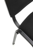 Halmar ISO krzesło, czarny, OBAN EF019 krzesło konferencyjne sztaplowanie materiał: stal lakierowana proszkowo / tkanina Halmar ISO krzesło, czarny, OBAN EF019 krzesło konferencyjne sztaplowanie materiał: stal lakierowana proszkowo / tkanina