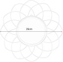 Intesi Lustro Intesi Flowe wiszące złote rama metalowa przypominająca kwiatek lustro jednocześnie sprawdzi się jako dekoracja Intesi Lustro Intesi Flowe wiszące złote rama metalowa przypominająca kwiatek lustro jednocześnie sprawdzi się jako dekoracja