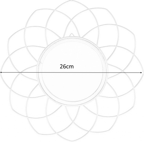 Intesi Lustro Intesi Flowe wiszące złote rama metalowa przypominająca kwiatek lustro jednocześnie sprawdzi się jako dekoracja Intesi Lustro Intesi Flowe wiszące złote rama metalowa przypominająca kwiatek lustro jednocześnie sprawdzi się jako dekoracja