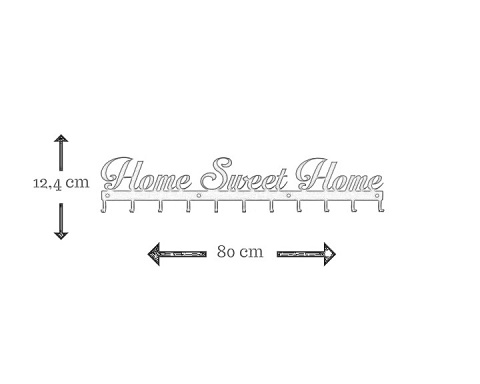 Intesi Wieszak Sweet Home ścienny czarny metal malowany proszkowo nowoczesny i funkcjonalny będzie równocześnie ozdobą Intesi Wieszak Sweet Home ścienny czarny metal malowany proszkowo nowoczesny i funkcjonalny będzie równocześnie ozdobą