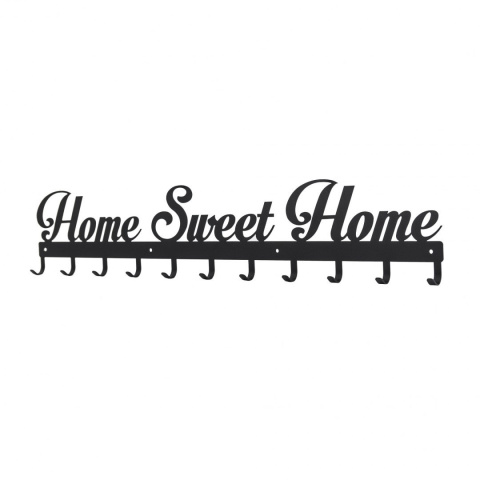 Intesi Wieszak Sweet Home ścienny czarny metal malowany proszkowo nowoczesny i funkcjonalny będzie równocześnie ozdobą Intesi Wieszak Sweet Home ścienny czarny metal malowany proszkowo nowoczesny i funkcjonalny będzie równocześnie ozdobą