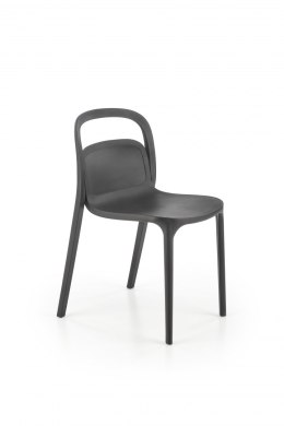 Halmar K490 krzesło plastik czarny, można sztaplować