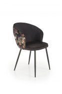 Halmar K506 krzesło wielobarwny materiał: tkanina - velvet / stal malowana proszkowo Halmar K506 krzesło wielobarwny materiał: tkanina - velvet / stal malowana proszkowo