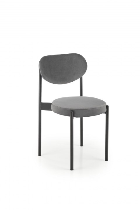 Halmar K509 krzesło popielaty, tkanina - velvet / metal Halmar K509 krzesło popielaty, tkanina - velvet / metal