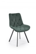 Halmar K519 krzesło ciemny zielony, funkcja obracania, tkanina - velvet / stal malowana proszkowo Halmar K519 krzesło ciemny zielony, funkcja obracania, tkanina - velvet / stal malowana proszkowo