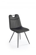 Halmar K521 krzesło czarny, tkanina - velvet / stal malowana proszkowo Halmar K521 krzesło czarny, tkanina - velvet / stal malowana proszkowo