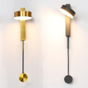 King Home Kinkiet Lampa ścienna LED CLARID GOLD złota aluminium metal regulowany klosz King Home Kinkiet Lampa ścienna LED CLARID GOLD złota aluminium metal regulowany klosz