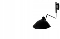 King Home Kinkiet Lampa ścienna RAVEN WALL UP czarny satyna klosz ręcznie formowany E27 King Home Kinkiet Lampa ścienna RAVEN WALL UP czarny satyna klosz ręcznie formowany E27