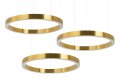 King Home Lampa wisząca RING 80 + 80 + 80 złota na jednej podsufitce King Home Lampa wisząca RING 80 + 80 + 80 złota na jednej podsufitce