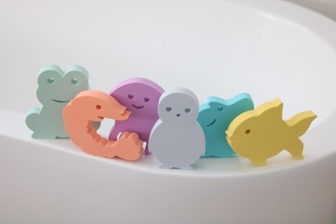 MOES Moes Zabawki do Kąpieli Waterfun Pastel 6 szt MOES Moes Zabawki do Kąpieli Waterfun Pastel 6 szt