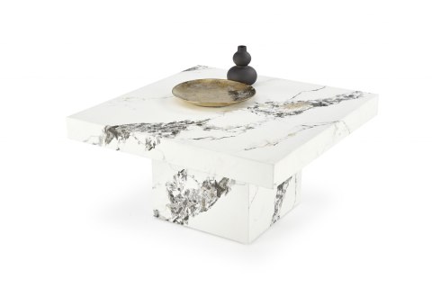 ŁAWA KWADRATOWA MONOLIT MDF okleinowany BIAŁY MARMUR 80x80 HALMAR ŁAWA KWADRATOWA MONOLIT MDF okleinowany BIAŁY MARMUR 80x80 HALMAR