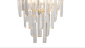 Moosee MOOSEE Kinkiet lampa ścienna MAJESTIC złota stal E14 kryształowe sople nachodzące na siebie rozpraszają światło Moosee MOOSEE Kinkiet lampa ścienna MAJESTIC złota stal E14 kryształowe sople nachodzące na siebie rozpraszają światło