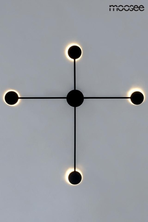 Moosee MOOSEE Kinkiet lampa ścienna Plafon LED SHADOW 4 czarna aluminium metal można zamontować na suficie jako plafon Moosee MOOSEE Kinkiet lampa ścienna Plafon LED SHADOW 4 czarna aluminium metal można zamontować na suficie jako plafon